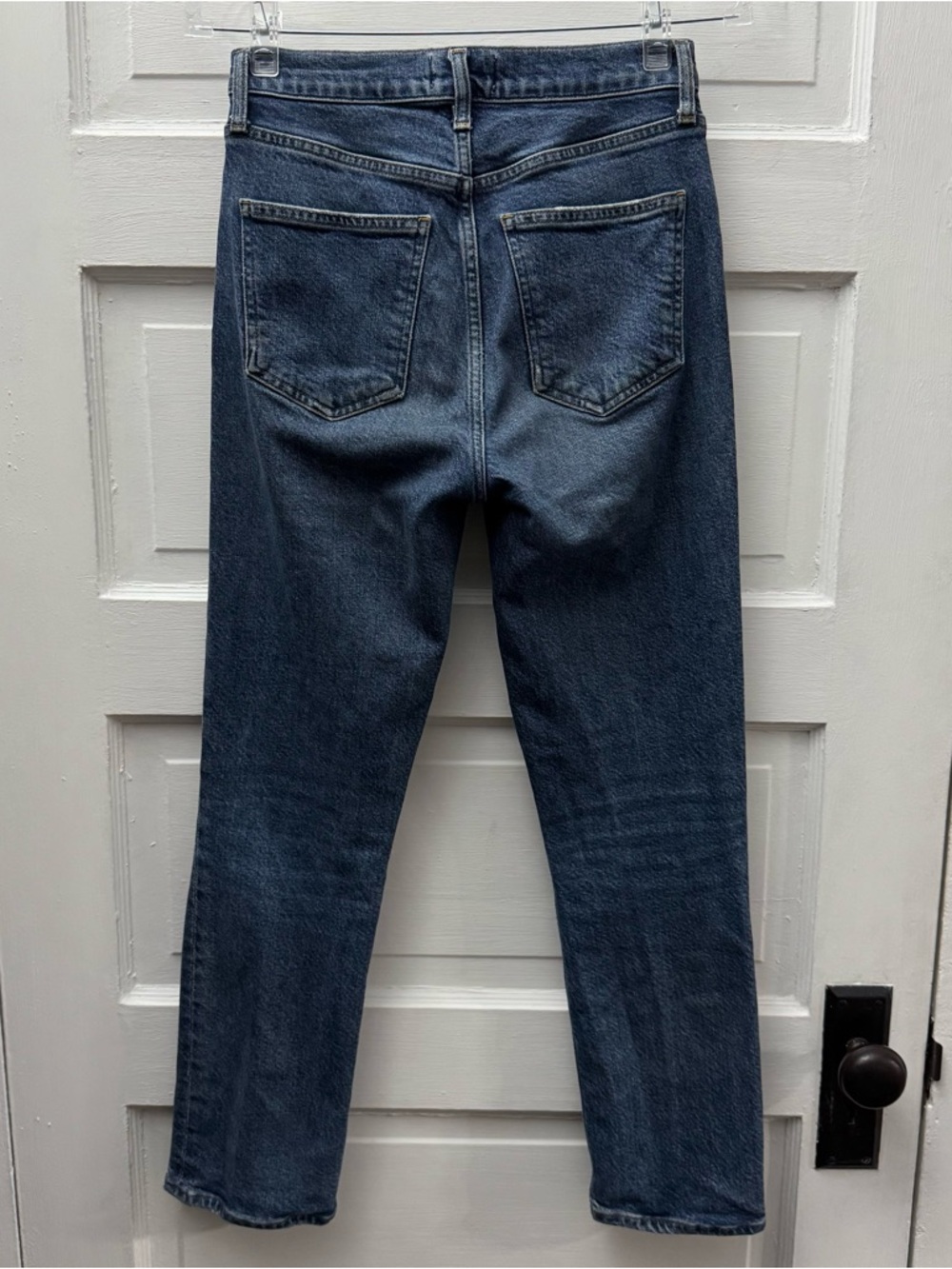 AGOLDE Wilder Jeans High Rise Straight Leg Medium Wash Womens 24 - Picture 4 of 10